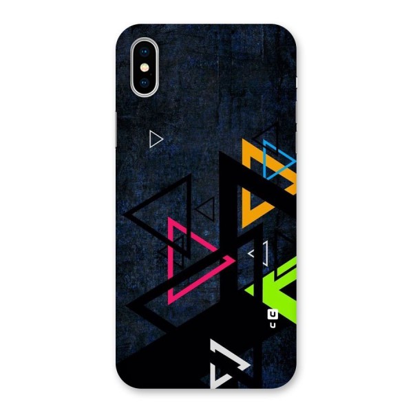 Coloured Triangles Back Case for iPhone XS