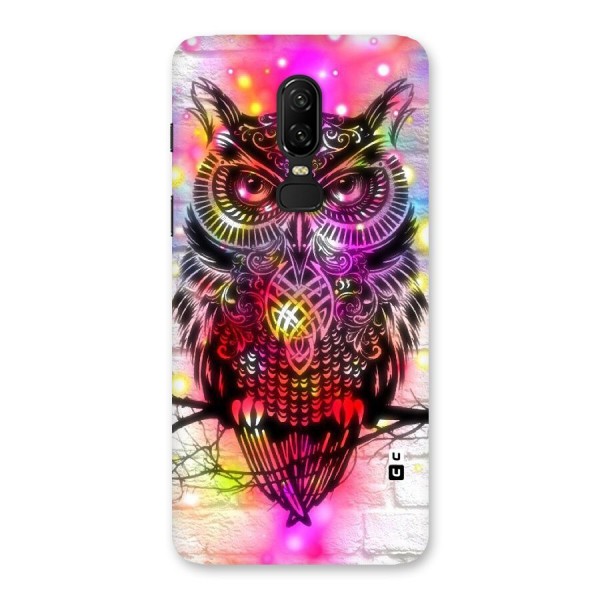 Colourful Owl Back Case for OnePlus 6