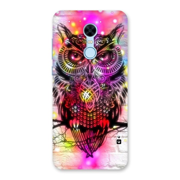 Colourful Owl Back Case for Redmi Note 5