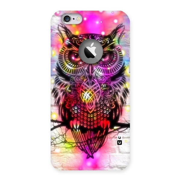 Colourful Owl Back Case for iPhone 6 Logo Cut