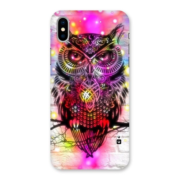 Colourful Owl Back Case for iPhone X