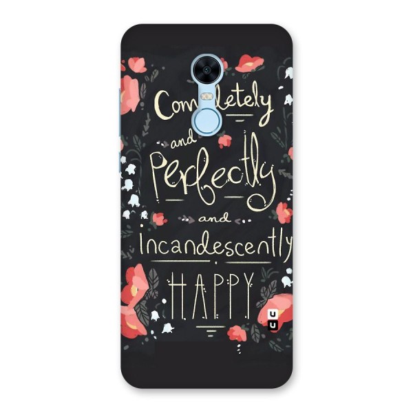 Completely Happy Back Case for Redmi Note 5