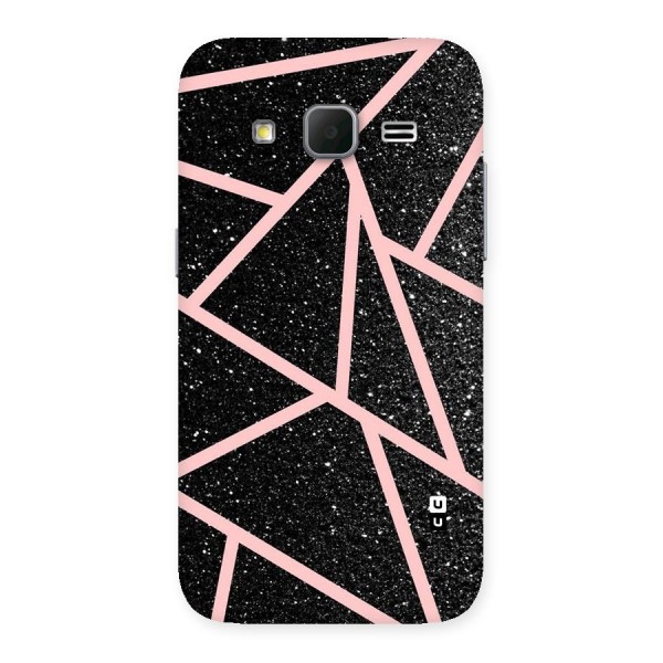 Concrete Black Pink Stripes Back Case for Galaxy Core Prime