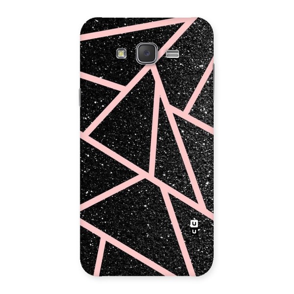 Concrete Black Pink Stripes Back Case for Galaxy J7