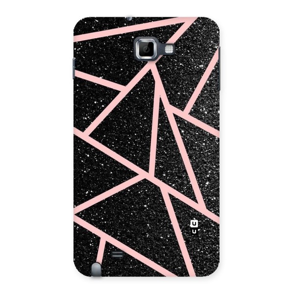 Concrete Black Pink Stripes Back Case for Galaxy Note
