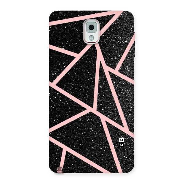 Concrete Black Pink Stripes Back Case for Galaxy Note 3