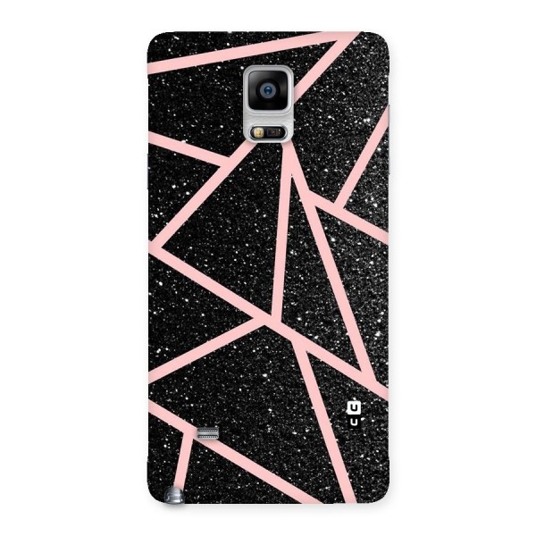 Concrete Black Pink Stripes Back Case for Galaxy Note 4
