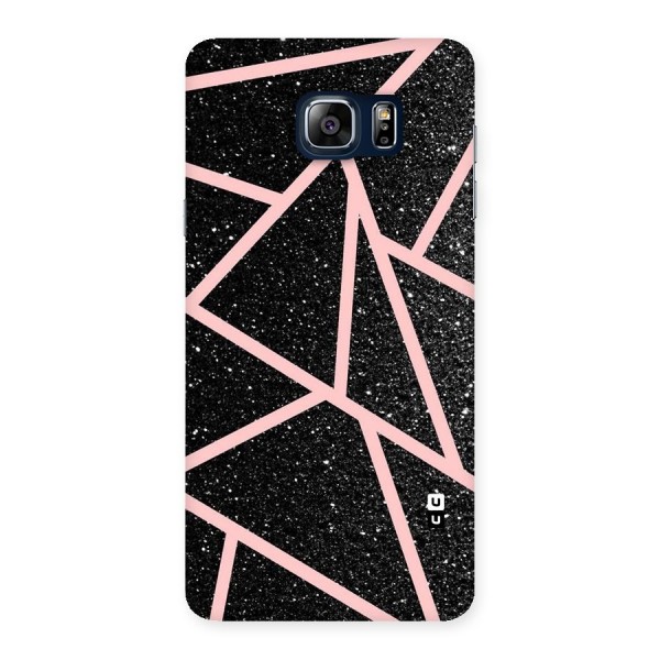 Concrete Black Pink Stripes Back Case for Galaxy Note 5