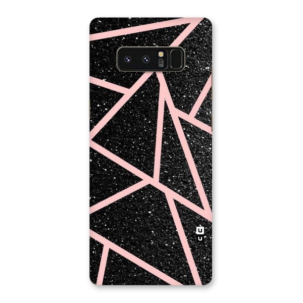 Concrete Black Pink Stripes Back Case for Galaxy Note 8