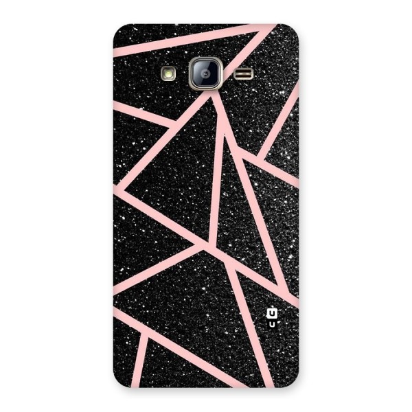Concrete Black Pink Stripes Back Case for Galaxy On5