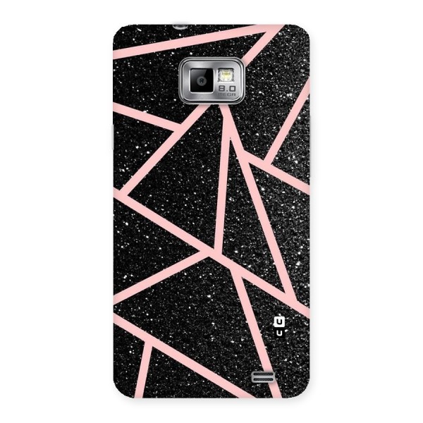 Concrete Black Pink Stripes Back Case for Galaxy S2