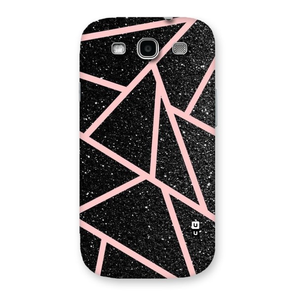 Concrete Black Pink Stripes Back Case for Galaxy S3