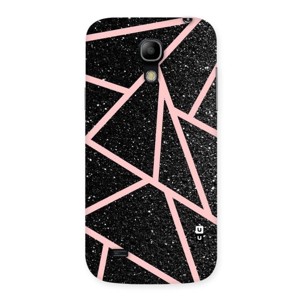 Concrete Black Pink Stripes Back Case for Galaxy S4 Mini