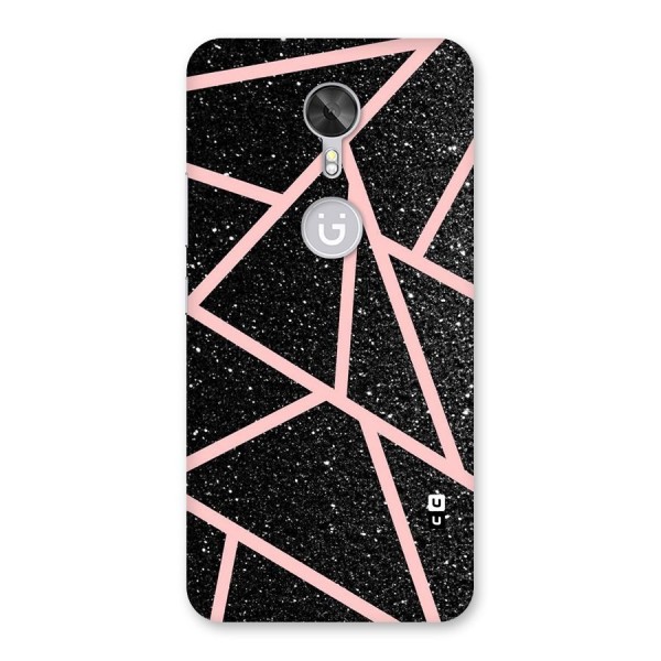 Concrete Black Pink Stripes Back Case for Gionee A1