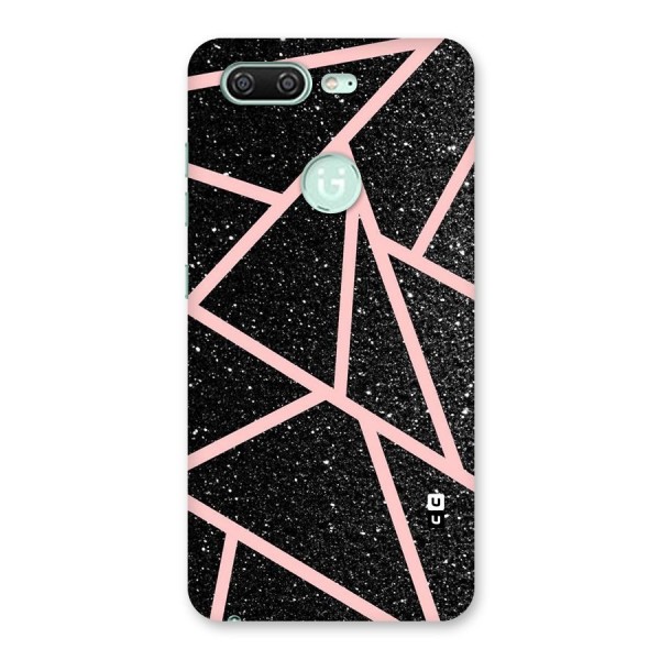 Concrete Black Pink Stripes Back Case for Gionee S10