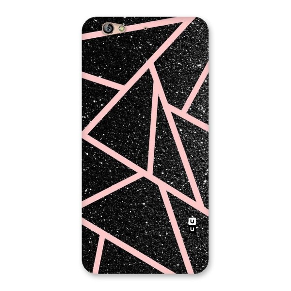 Concrete Black Pink Stripes Back Case for Gionee S6
