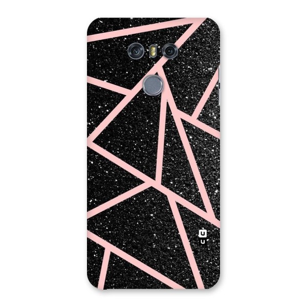 Concrete Black Pink Stripes Back Case for LG G6