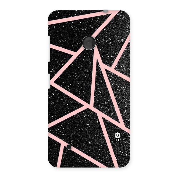 Concrete Black Pink Stripes Back Case for Lumia 530