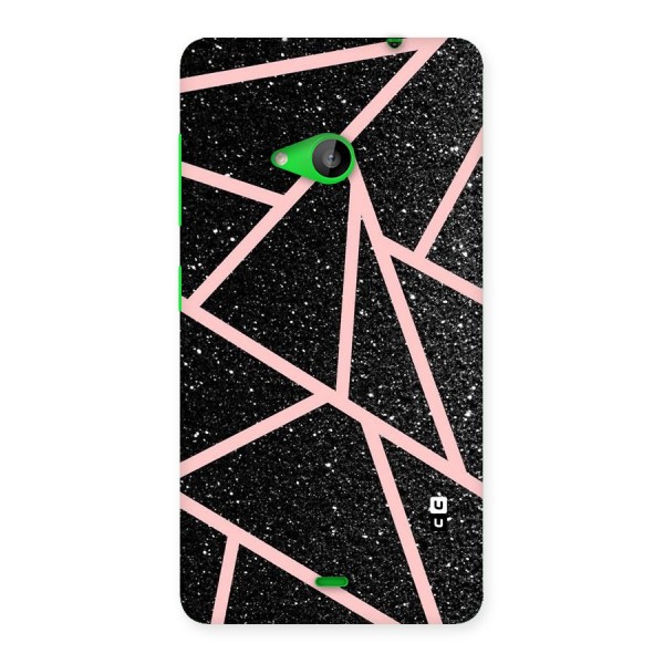 Concrete Black Pink Stripes Back Case for Lumia 535