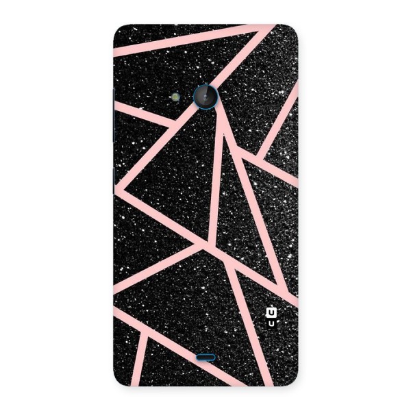 Concrete Black Pink Stripes Back Case for Lumia 540