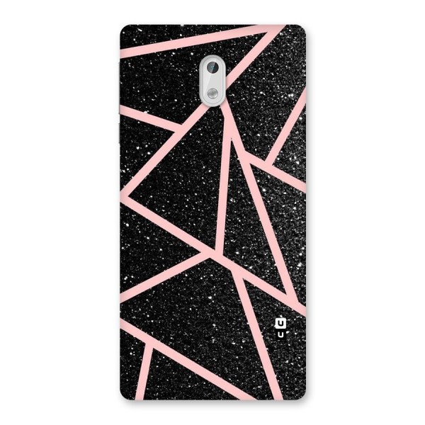 Concrete Black Pink Stripes Back Case for Nokia 3