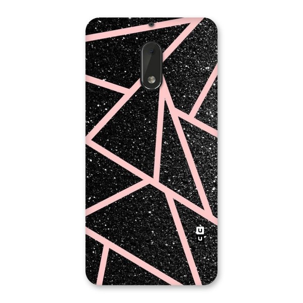 Concrete Black Pink Stripes Back Case for Nokia 6