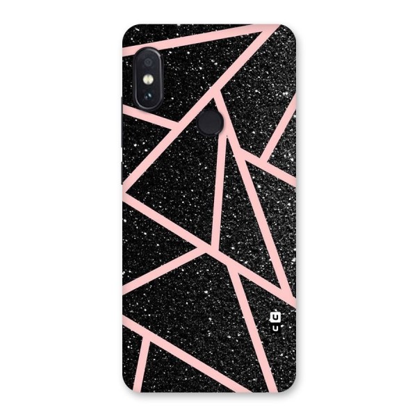 Concrete Black Pink Stripes Back Case for Redmi Note 5 Pro