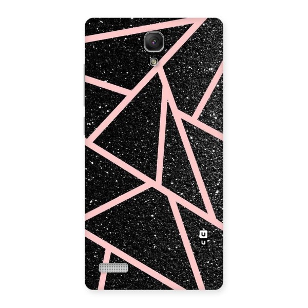Concrete Black Pink Stripes Back Case for Redmi Note Prime