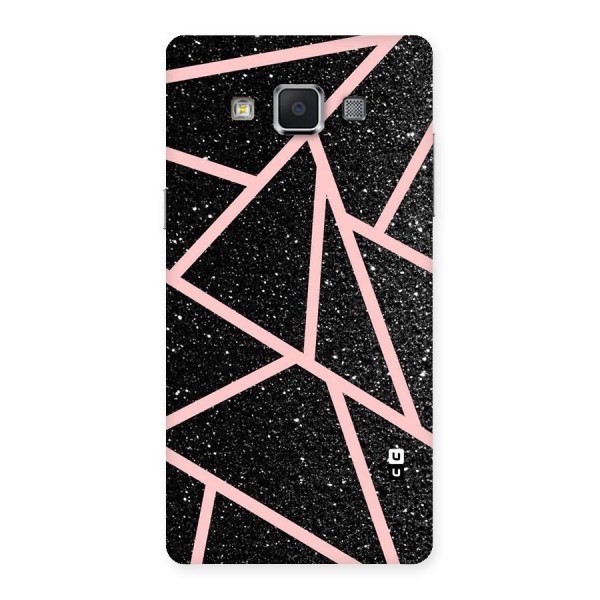 Concrete Black Pink Stripes Back Case for Samsung Galaxy A5