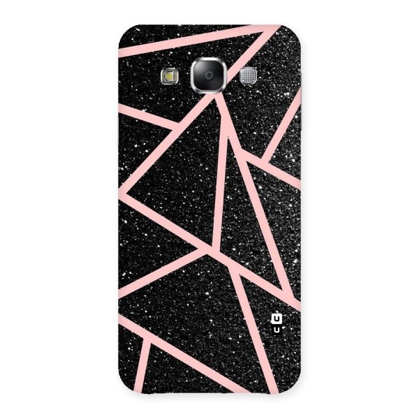 Concrete Black Pink Stripes Back Case for Samsung Galaxy E5