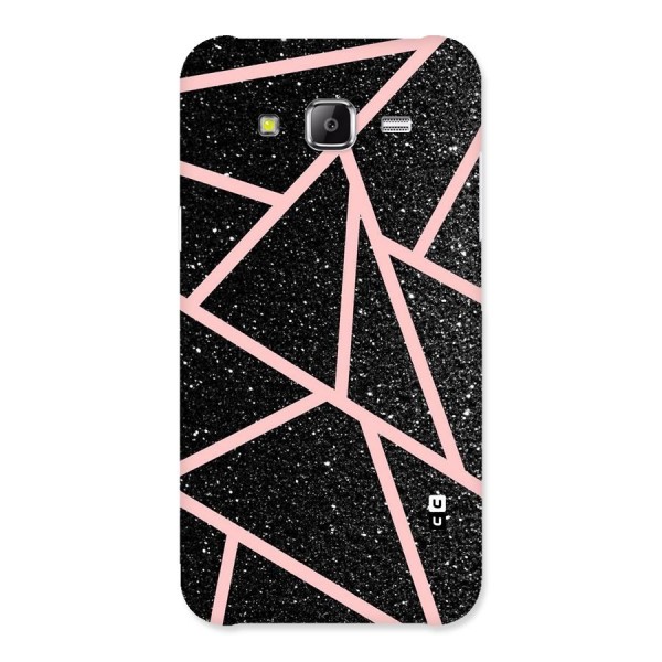 Concrete Black Pink Stripes Back Case for Samsung Galaxy J5