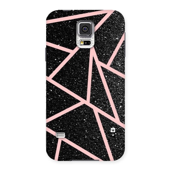 Concrete Black Pink Stripes Back Case for Samsung Galaxy S5
