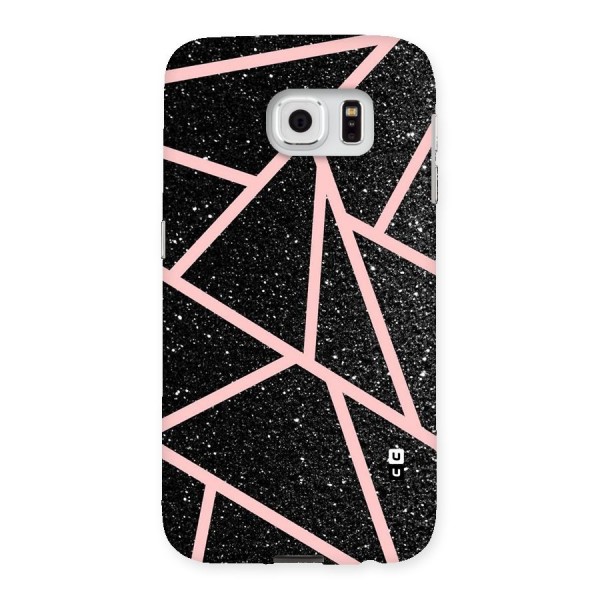 Concrete Black Pink Stripes Back Case for Samsung Galaxy S6