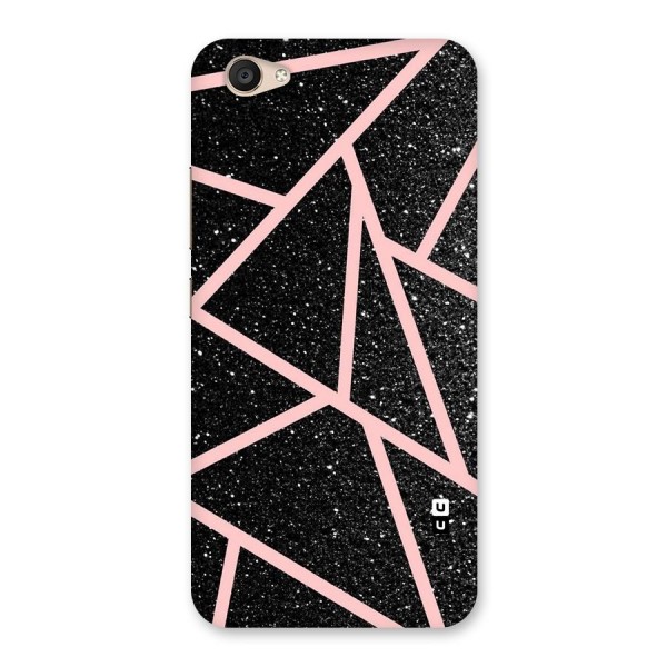 Concrete Black Pink Stripes Back Case for Vivo V5 Plus