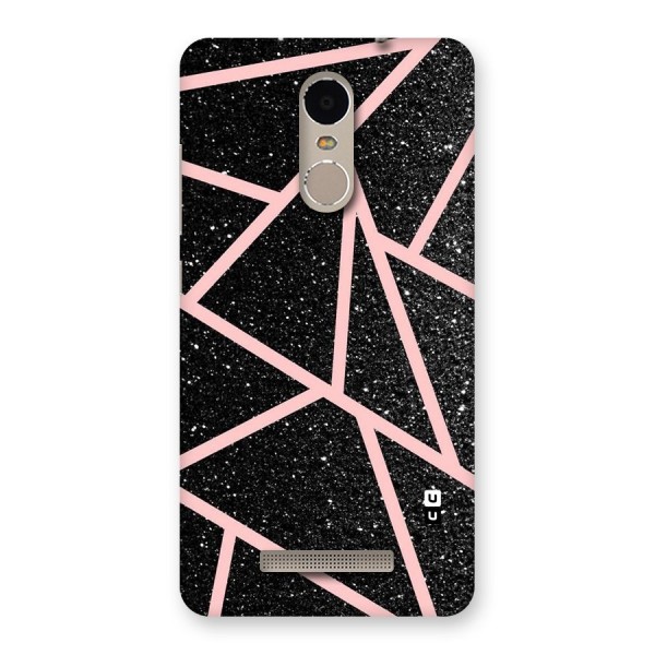 Concrete Black Pink Stripes Back Case for Xiaomi Redmi Note 3