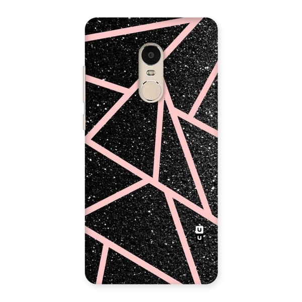 Concrete Black Pink Stripes Back Case for Xiaomi Redmi Note 4