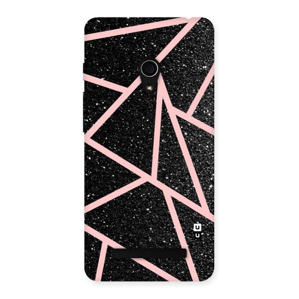 Concrete Black Pink Stripes Back Case for Zenfone 5