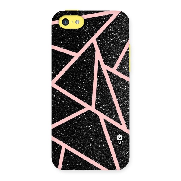 Concrete Black Pink Stripes Back Case for iPhone 5C