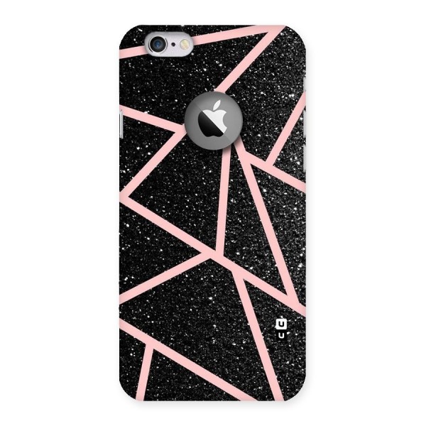 Concrete Black Pink Stripes Back Case for iPhone 6 Logo Cut