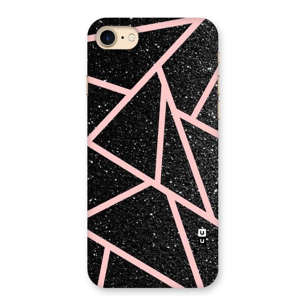 Concrete Black Pink Stripes Back Case for iPhone 7