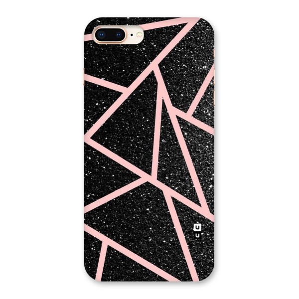 Concrete Black Pink Stripes Back Case for iPhone 8 Plus