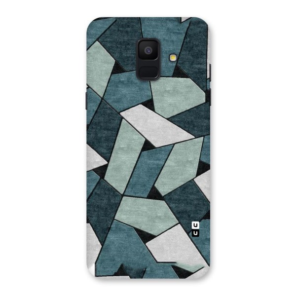 Concrete Green Abstract Back Case for Galaxy A6 (2018)