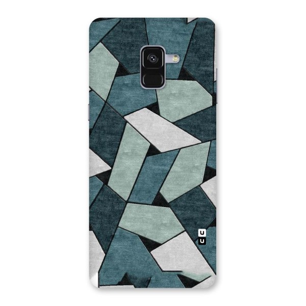 Concrete Green Abstract Back Case for Galaxy A8 Plus