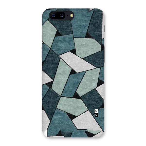 Concrete Green Abstract Back Case for OnePlus 5