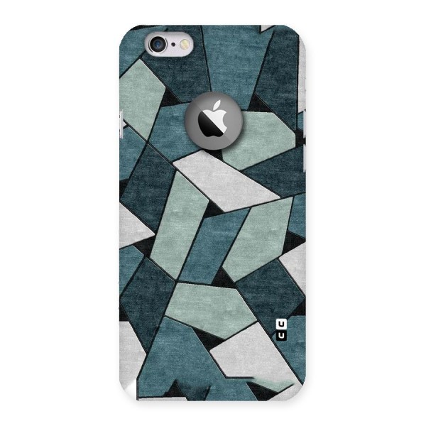 Concrete Green Abstract Back Case for iPhone 6 Logo Cut
