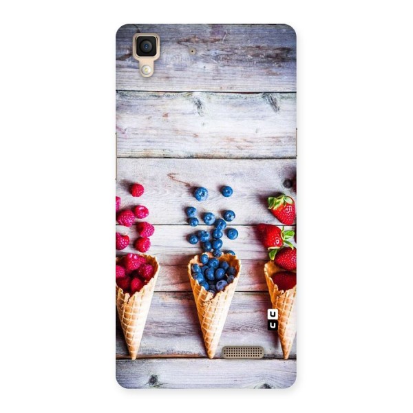 Cone Fruits Design Back Case for Oppo R7