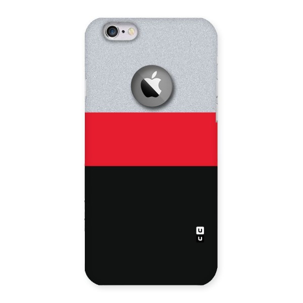 Cool Melange Stripe Back Case for iPhone 6 Logo Cut
