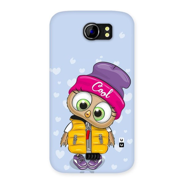 Cool Owl Back Case for Micromax Canvas 2 A110