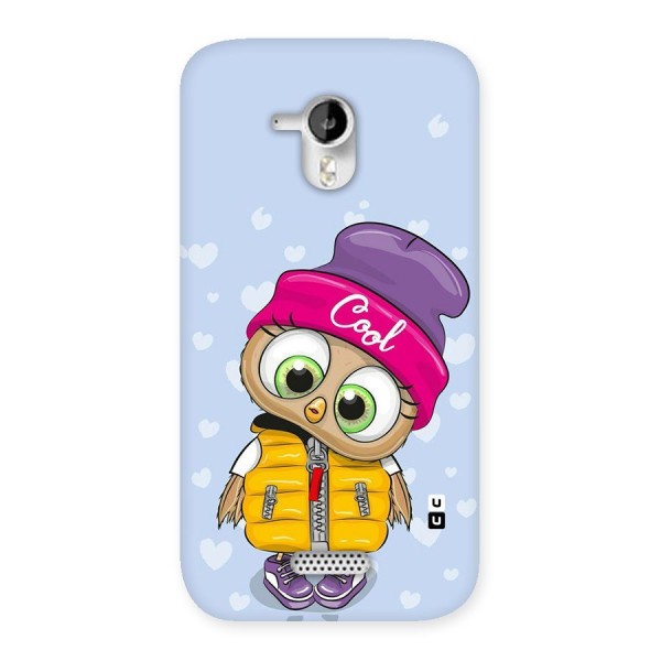 Cool Owl Back Case for Micromax Canvas HD A116