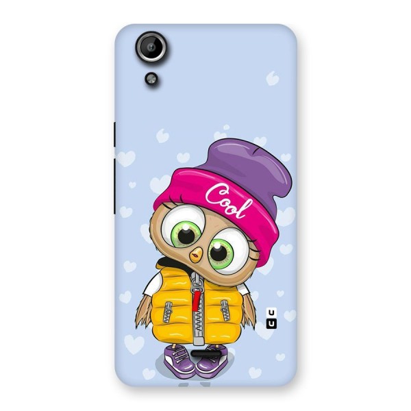Cool Owl Back Case for Micromax Canvas Selfie Lens Q345